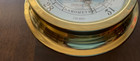 Vintage Nautical 9  Springfield Made In Usa Sailing Ship Maritime Barometer