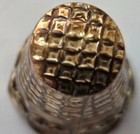 Antique Sterling Silver Thimble Size 10