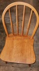 Blonde Wood Farmhouse Bowback Windsor Style Dining Kitchen Table Chair Kli Vtg