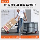 Aluminum Hand Truck 2 In 1 Folding Dolly Cart 400 Lbs Capacity Heavy Duty