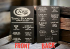 5 Pack    Case Xx  Knife Tang Stamp Identification Chart Metal Business Card