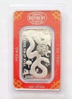     bi 2025 Asahi Lunar Year Of The Snake 1 Oz 999 Fine Silver Bar  in Assay     