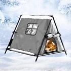 Outdoor Cat Kennel Insulated Waterproof Winter Triangular Refu3298