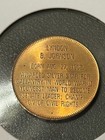 Lyndon B Johnson  1968 Presidential Hall Of Fame Commemorative Bronze Medal  136