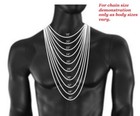 30  Stainless Steel 2 4mm Military Ball Bead Chain With Premium Steel Key Ring
