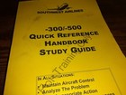 Vintage Southwest Airlines -300 -500 -700 Quick Reference Handbook Study Guide    
