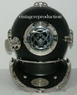 Marine Antique Divers Helmet 18   Diving Divers Black Helmet Deep Sea Us Navy