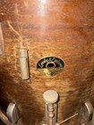 Vintage Leedy   Ludwig Mahogany Parade Marching Drum W  Original Strap Read