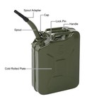 Jerry Can 5 Gallon 20l Gas Can Army Backup Metal Steel Tank With Spout Green