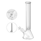 16  Heavy 9mm Thick Glass Bong Heavy Bong Water Pipe 14mm Bowl Beaker   Screen