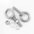 Stainless Steel 304 Lifting Eye Bolt Fasteners Longshank With Nut M6 M8 M10 M12