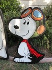 Snoopy Fighter Pilot   Peanuts Great Pumpkin   Halloween Lawn Art   Yard Decor