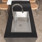 Cozy Stainless Steel Kitchen Sink  30  Single Bowl In Brushed Nickel Ssbr04