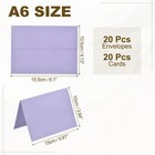 20pack Light Purple 4x6 Envelopes  A6 Envelopes With Folded Cards