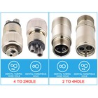 Dental 2 To 4   4 To 2 Hole Coupler Adapter Connector For High Speed Handpiece