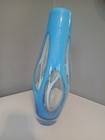 Mid Century Modern Blue Biomorphic Glass Vase