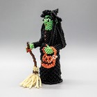 Native American Beadwork-beaded Halloween Witch By Lorena Laahty-zuni