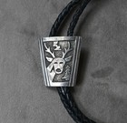 Chief Dodge Indian Jewelry Shop Bolo Sterling    elk  Tips Strap Has 17 5  Drop