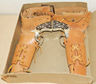 Mattel Shootin Shell Fanner Frontier Double Holster Set W original Box 1958  627