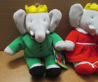 King Babar   Queen Celeste Plush Elephants Bean Bag Toys 8   Eden