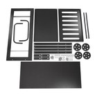 Rolling Bar Cart Industrial Mobile Serving Cart Trolley Kitchen Storage 3 Tiers