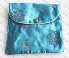 Wholesale 6pcs Light Color Multicolor Silk Pouch Jewelry Zipper Bags 16x14cm C51