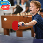 Ping Pong Paddles Set Table Tennis Rackets With Balls  Storage Case For Indoor O