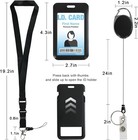 Retractable Id Bad Holder With Breakaway Lanyard  Heavy Duty Bad Reel 