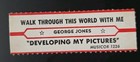 Jukebox Title Strip George Jones Walk Through This World developing My Pictures