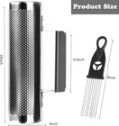 Metal Guiro Instrument  10  3  Stainless Steel Dominicana Guira Shaker Latin