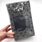 Hudson Park Collection Black Metallic Luxury Deco Fan Euro Pillow Sham 26x26