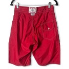 Vintage Birdwell Beach Britches Red Board Shorts Surf Made In Usa