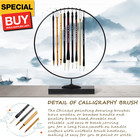 Shanlian Hubi Writing Brush Chinese Calligraphy Brush Set Kanji Japanese Sumi Pa