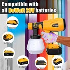 Paint Sprayer For Dewalt 20v Max Battery Cordless Hvlp Handheld Spray Paint Gun