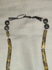 Vintage 1980s Kewa Santo Domingo Pueblo Hand Rolled Heishi Stone Block Necklace