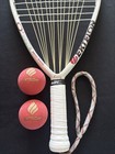 Ektelon 03 White 3200-3400 Racquetball Racket Includes 2 Ektelon Balls