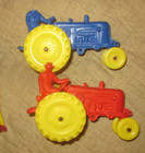 Vintage Auburn Rubber Toy Lot Truck Tractors Farm Stuff Cows Pig
