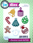 Impression Obsession Christmas Icons Thin Steel Craft Cutting Die Die220-q