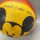 Vintage Walt Disney Productions Mickey Mouse Vinyl Ball 7    Yellow Red