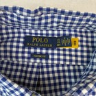 Polo Ralph Lauren Button Down Shirt Men Xxl Blue White Gingham Classic Fit Nwt