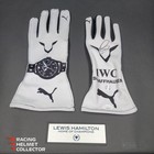 Lewis Hamilton Signed White Gloves As-02485