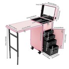 Foldable Nail Desk  Professional Makeup Storage Manicure Dressing Table