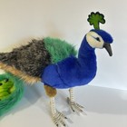 Hansa Peacock Plush Handcrafted Cuddly Realistic Stuffed Animal Toy 27   Long