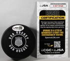 Mike Sullivan Signed Team Usa 2026 Olympic Double Gold Puck Autographed  jsa Coa