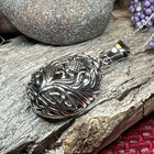Celtic Thistle Necklace Scotland Scottish Flower Pendant 925 W free Chain