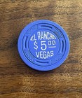  5 El Rancho Casino Chip Poker Chip Gambling Token Las Vegas Nevada Buy It Now