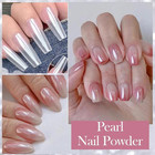 1 Box Laser Nail Glitter Peacock Mirror Powder Laser Dust Nail Art Chrome Pigmen