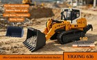 1 50 2 4g Rc Excavator K970 Pc520 Loader Lr636 Dumper T14r W battery Sound Gifts