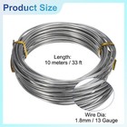 13 Gauge 1 8mm Stainless Steel Wire 10m 33 Ft Sculpting Wire For Craft  Silver