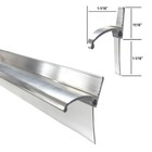 Chrome Framed Shower Door Replacement Bottom Deflector W  Vinyl Sweep - 30  Long